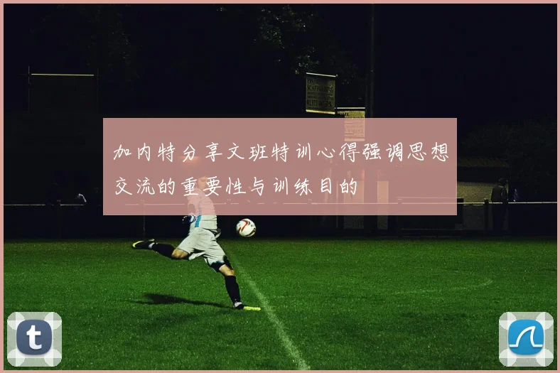 加内特分享文班特训心得强调思想交流的重要性与训练目的